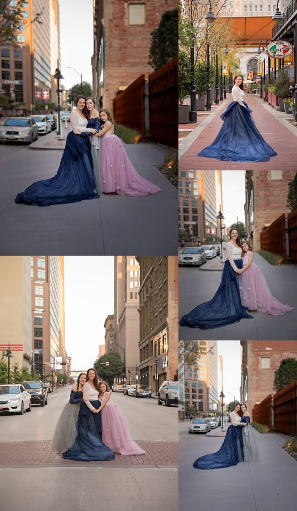 Dallas family photographer captures another side of Dallas with this mother daughter session near historic Campisi's restaurant