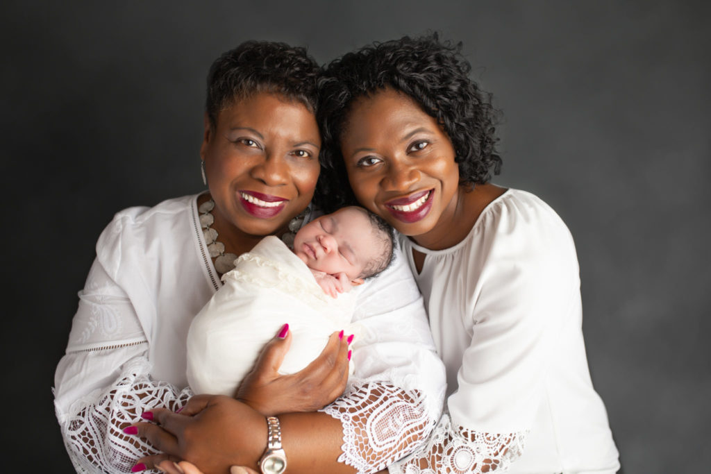 three generation newborn picture Dallas