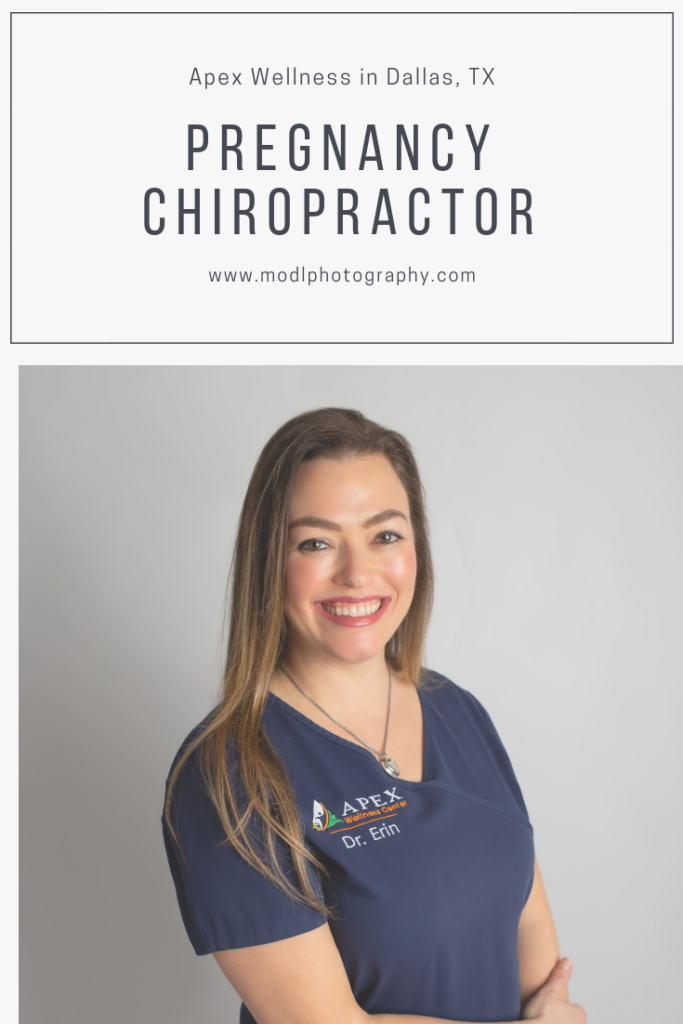 Dr. Erin Calaway featured pregnancy, newborn, and family chiropractor in Far North Dallas, Plano, Richardson, Addison area.